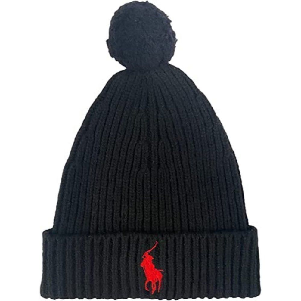 Polo Ralph Lauren Men`s Blue Wool/Nylon Big Pony Signature Merino Cuffed… - Picture 2 of 13